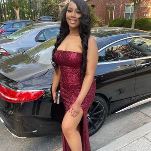 Burgundy Prom Dress